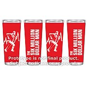 The Six Million Dollar Man 2 oz. Glass Set of 4